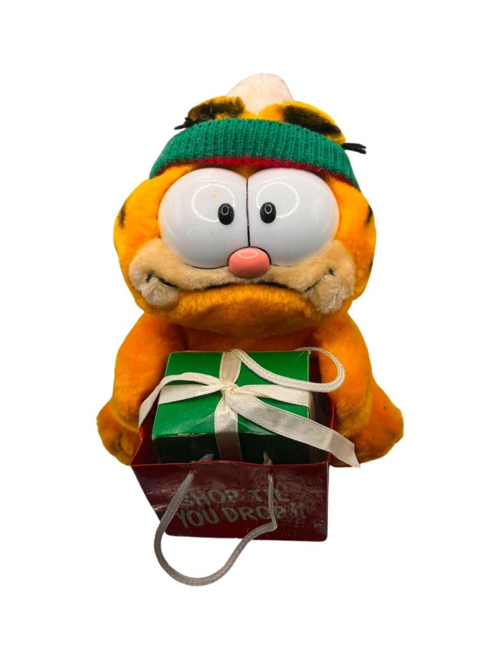 Vtg New Old Stock Garfield 9"Plush "Shop Til You Drop" 1980s Dakin - Picture 6 of 13